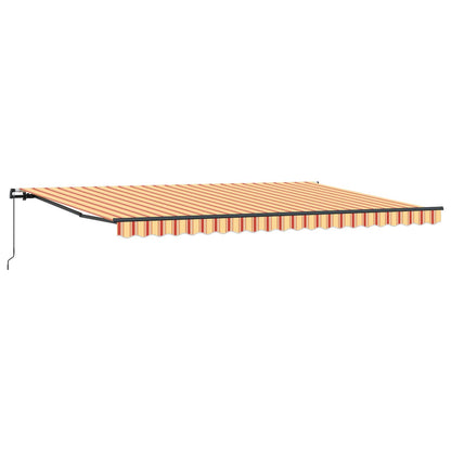 Retractable Awning Yellow and Orange 500 x 350 cm