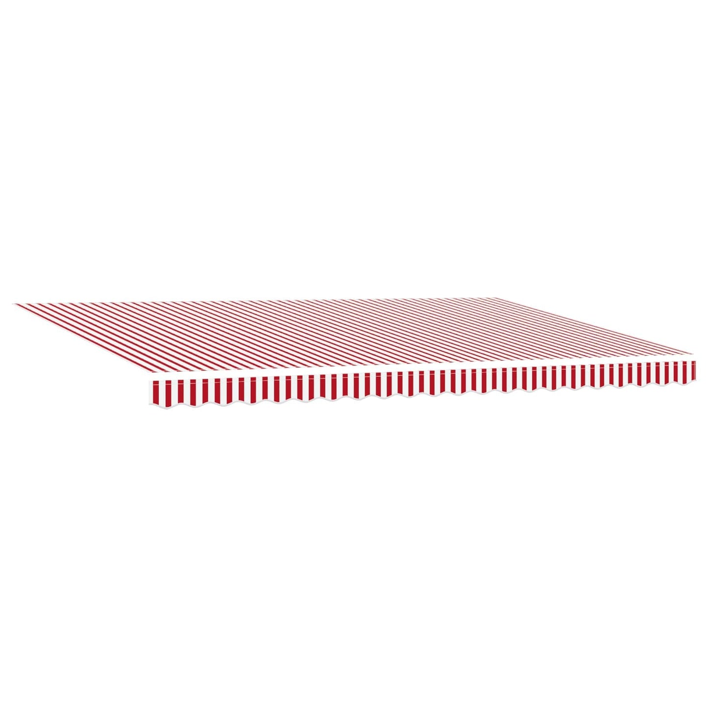 Retractable Awning Red and White 500 x 350 cm