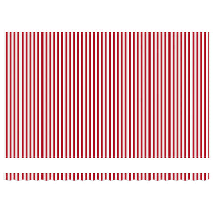 Retractable Awning Red and White 500 x 350 cm