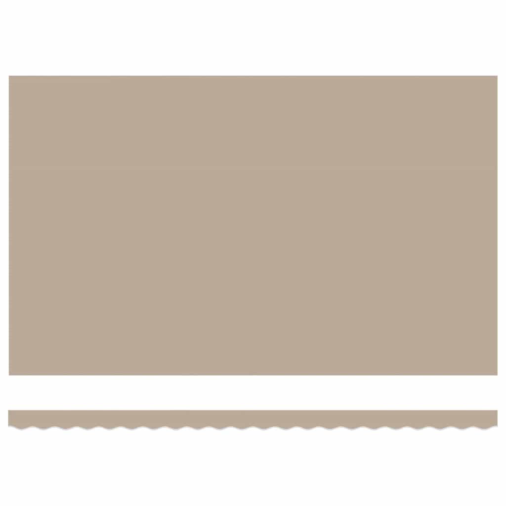 Retractable Awning Beige 500 x 350 cm Polyester and Aluminium