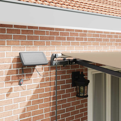 Retractable Awning Beige 500 x 350 cm Fabric
