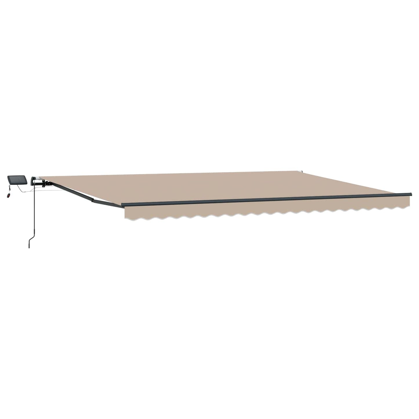 Retractable Awning Beige 500 x 350 cm Fabric