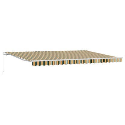 Retractable Awning Manual Multicolour 500 x 350 cm