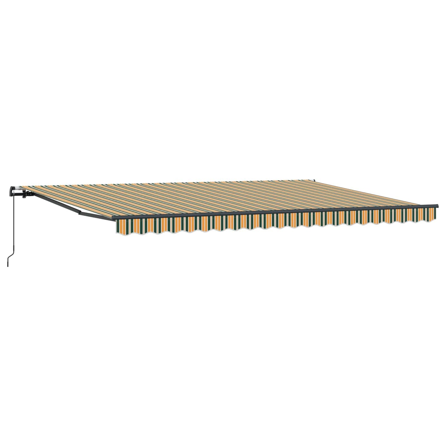 Retractable Awning Green and yellow 500 x 350 cm