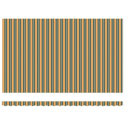 Retractable Awning Manual Green and yellow 500 x 350 cm Fabric