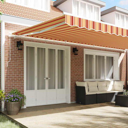 Retractable Awning Yellow and Orange 600 x 300 cm