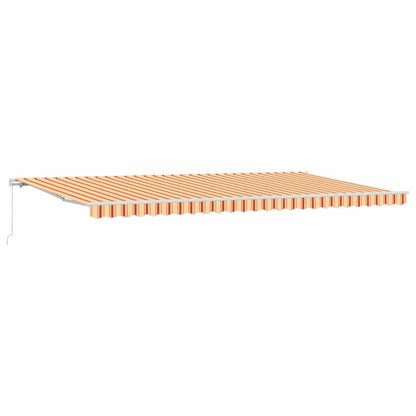 Retractable Awning Yellow and Orange 600 x 300 cm