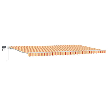 Retractable Awning Yellow and Orange 600 x 300 cm