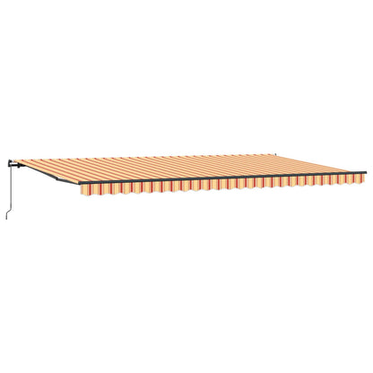 Retractable Awning Yellow and Orange 600 x 300 cm