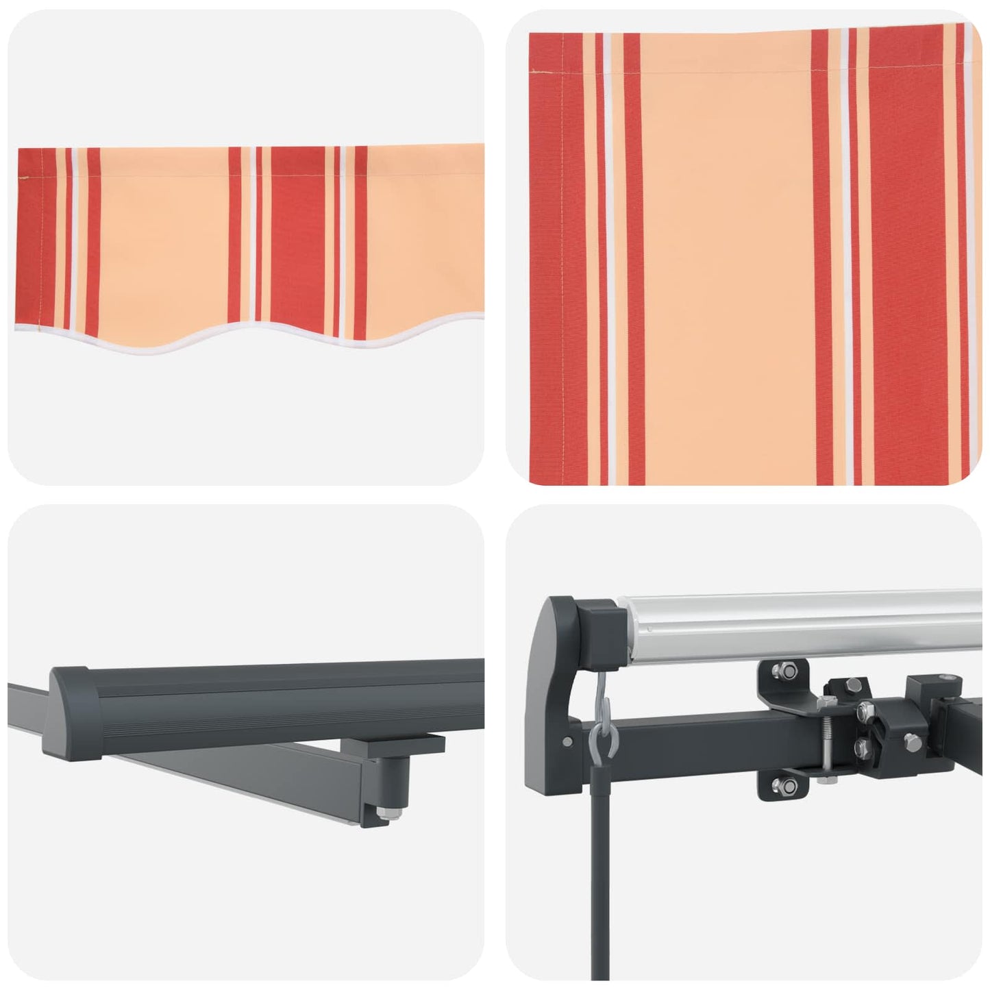 Retractable Awning Yellow and Orange 600 x 300 cm