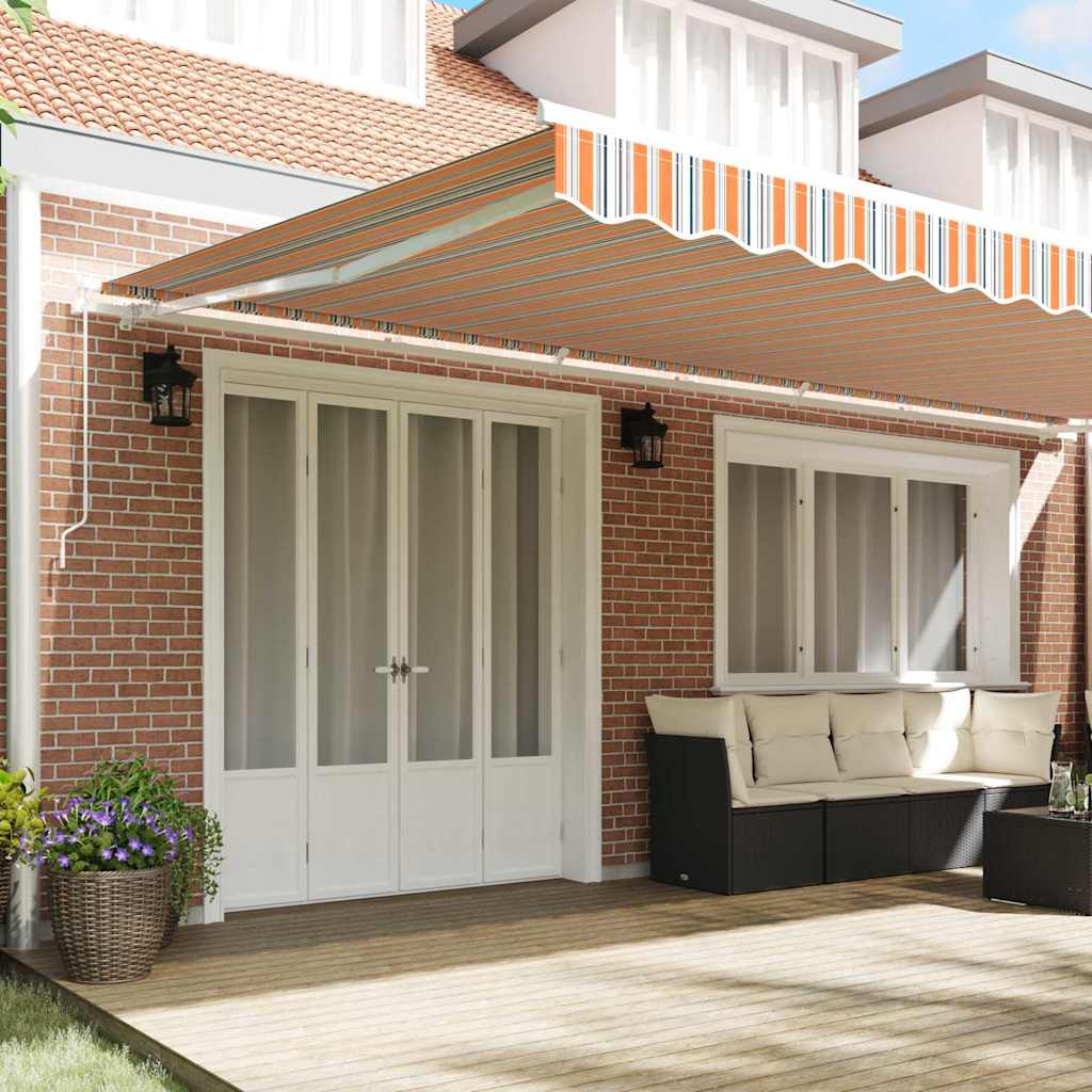 Retractable Awning Manual Multicolour 600 x 300 cm