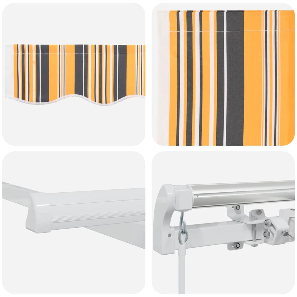 Retractable Awning Retractable Manual Multicolour 600 x 300 cm