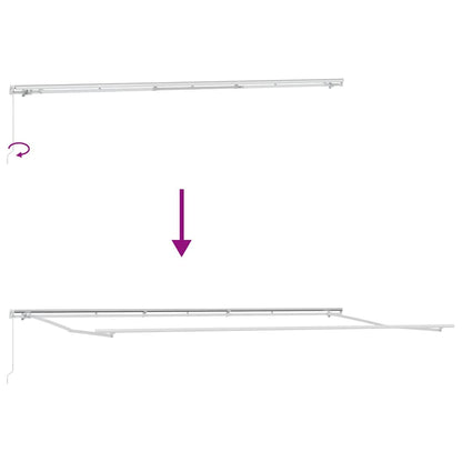 Retractable Awning Retractable Manual Multicolour 600 x 300 cm