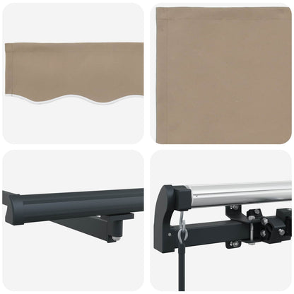 Retractable Awning Beige 600 x 300 cm Polyester and Steel
