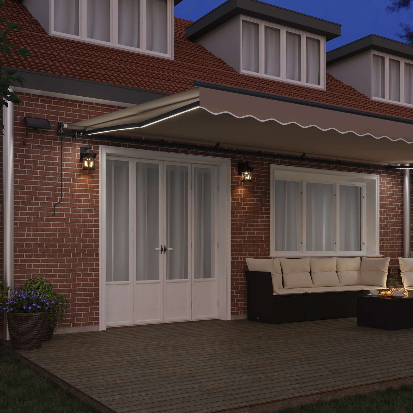 Retractable Awning Beige 600 x 300 cm Fabric and Aluminium