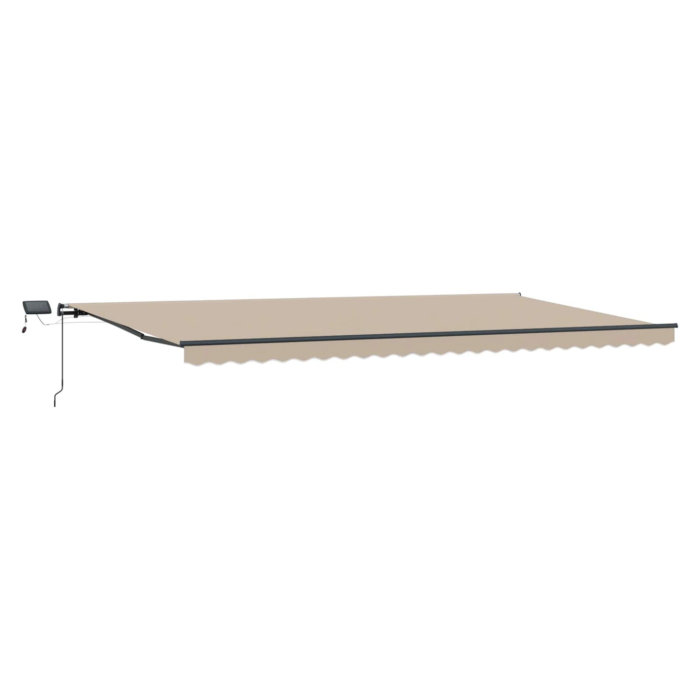 Retractable Awning Beige 600 x 300 cm Fabric and Aluminium
