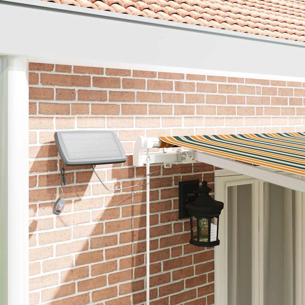 Retractable Awning Green and yellow 600 x 300 cm
