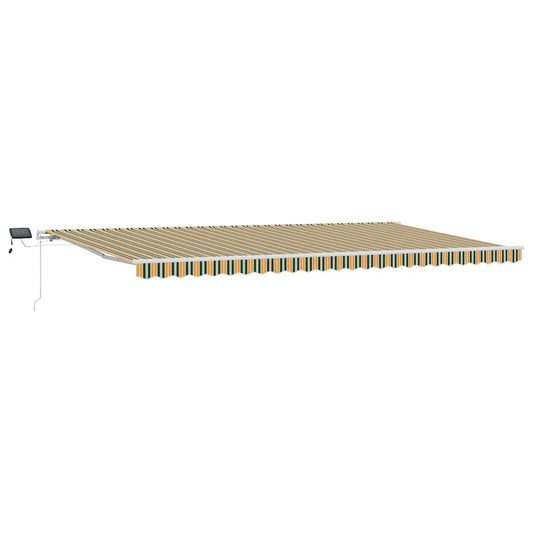 Retractable Awning Green and yellow 600 x 300 cm