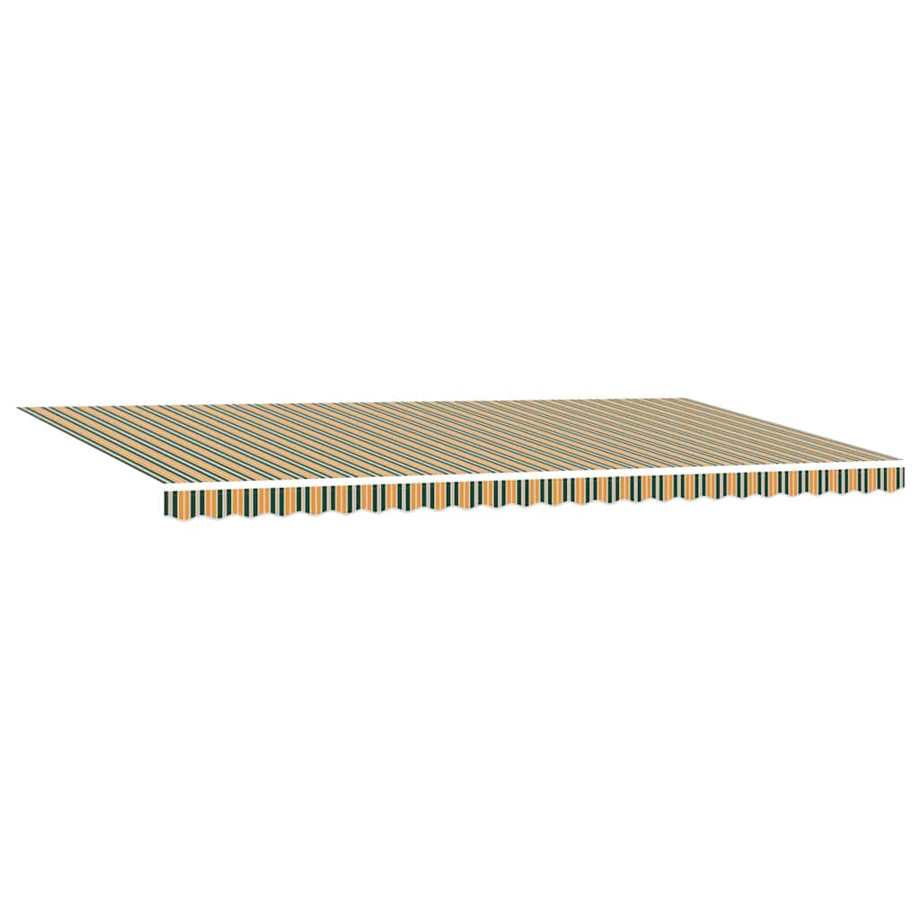 Retractable Awning Green and yellow 600 x 300 cm