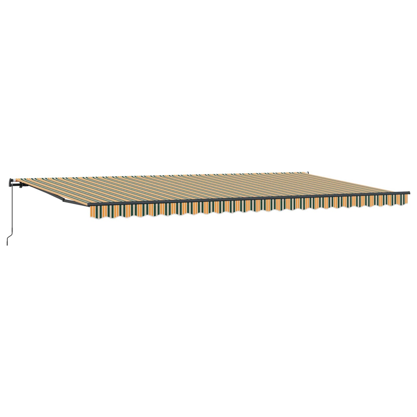 Retractable Awning Green and yellow 600 x 300 cm