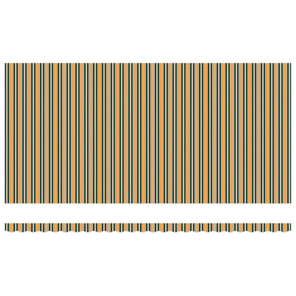 Retractable Awning Green and yellow 600 x 300 cm Fabric