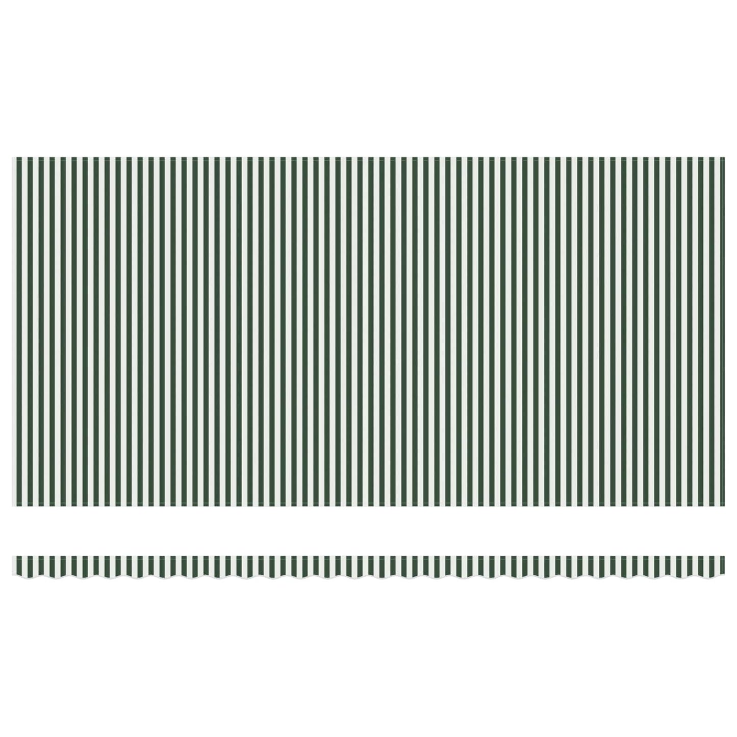 Retractable Awning Manual Green and white 600 x 300 cm Fabric