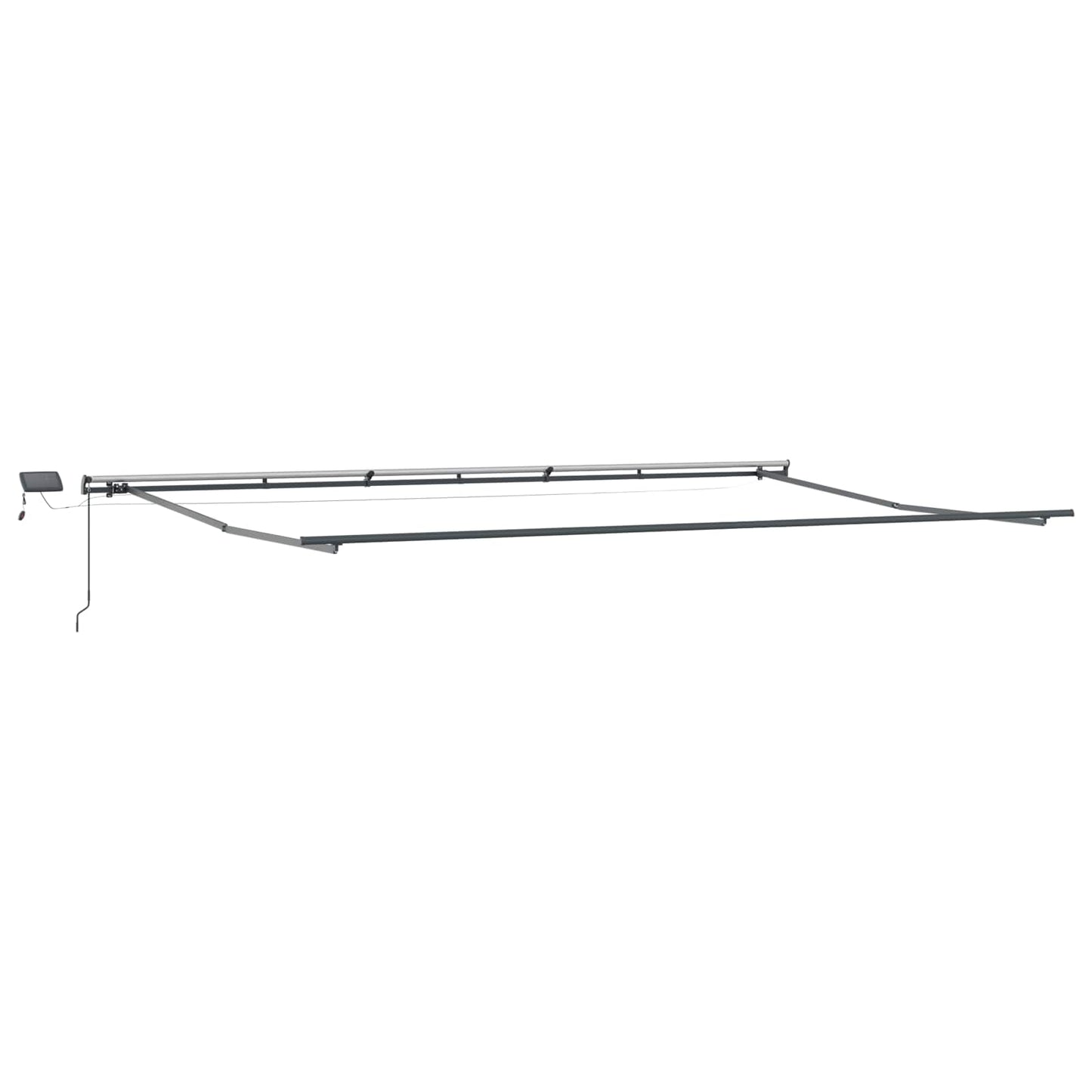 Retractable Awning Manual Orange and brown 600 x 350 cm Fabric