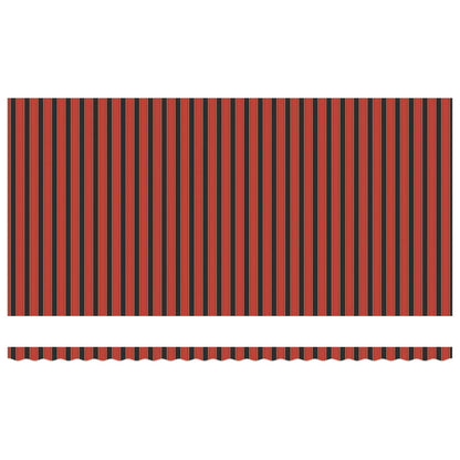 Retractable Awning Manual Orange and brown 600 x 350 cm Fabric