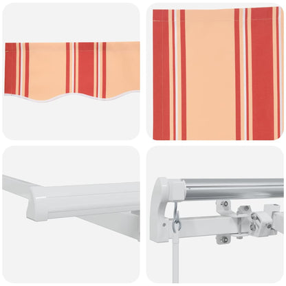 Retractable Awning Retractable Yellow and Orange 600 x 350 cm