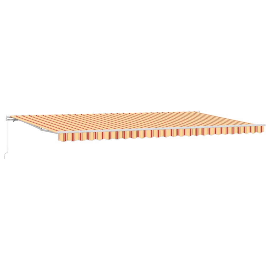 Retractable Awning Retractable Yellow and Orange 600 x 350 cm