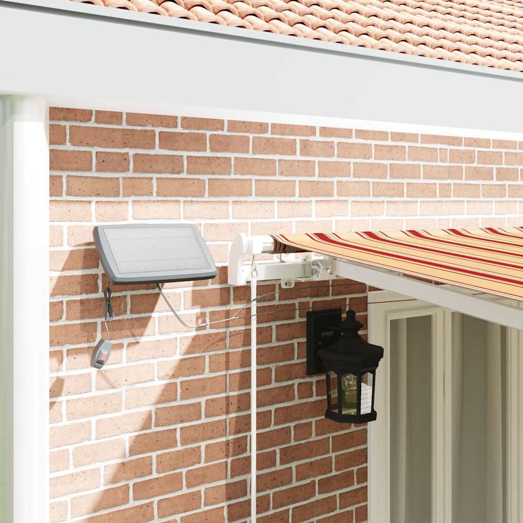 Retractable Awning Yellow and Orange 600 x 350 cm