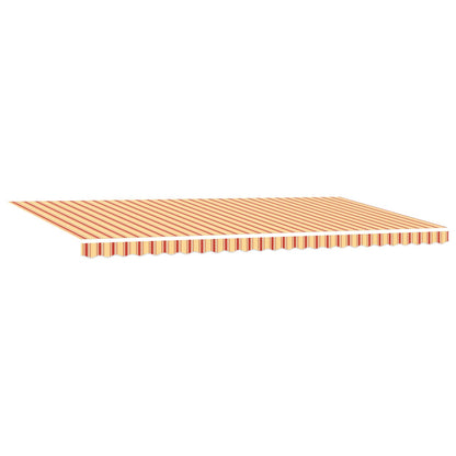 Retractable Awning Yellow and orange 600 x 350 cm Fabric