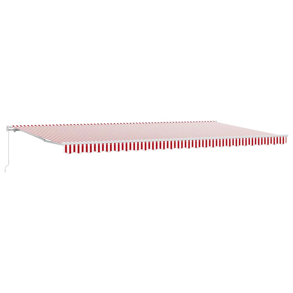 Retractable Awning Retractable Red and White 600 x 350 cm