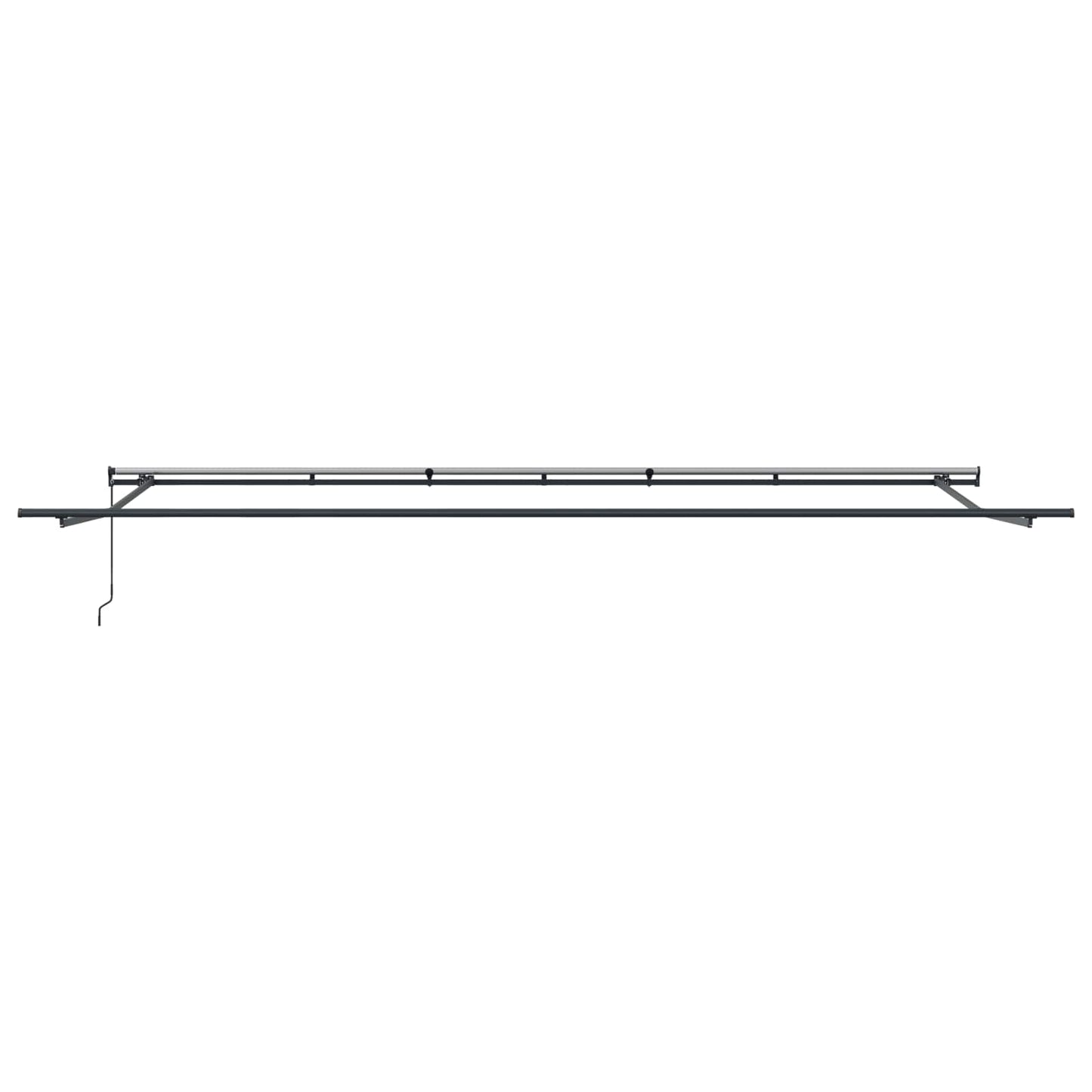 Retractable Awning Multicolour 600 x 350 cm Polyester and Steel