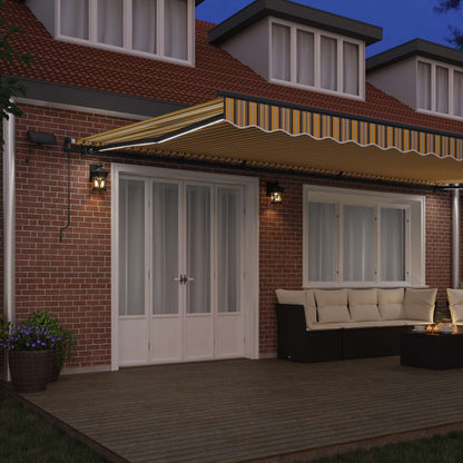 Retractable Awning Multicolour 600 x 350 cm Fabric
