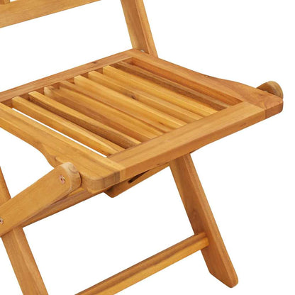 Garden Bistro Set 3 pcs Brown Solid Acacia Wood