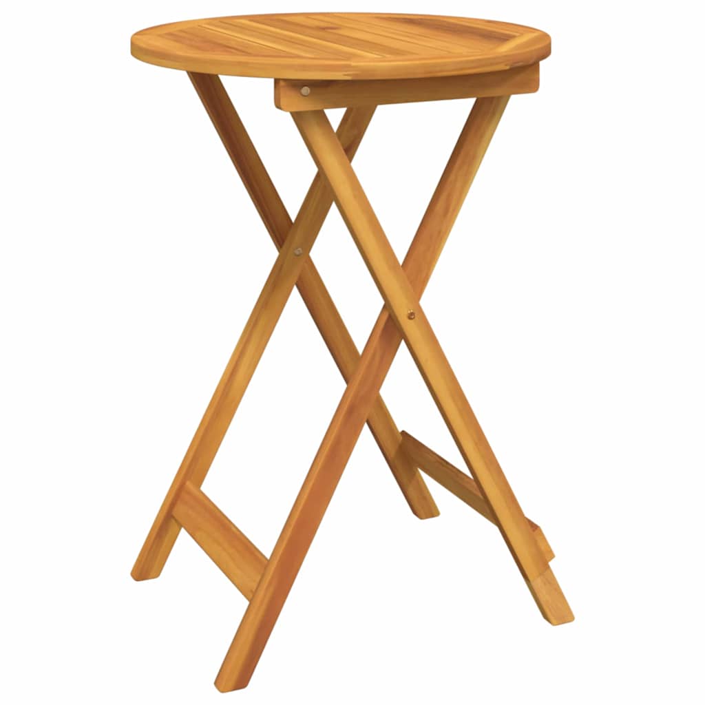 Garden Bistro Set 3 pcs Brown Solid Acacia Wood