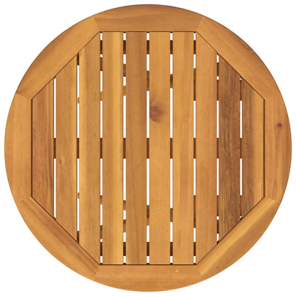 Garden Bistro Set 3 pcs Brown Solid Acacia Wood