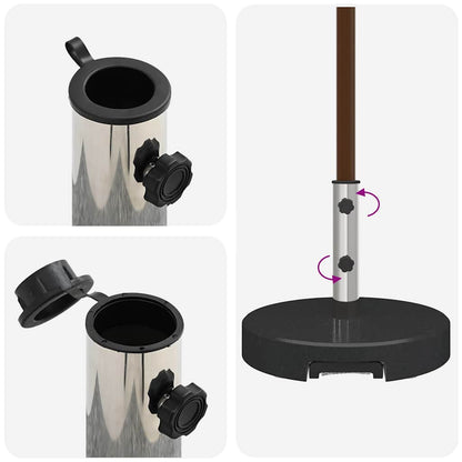 Parasol Base Black Ø 45 x 37.5 cm Granite