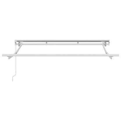 Awning Frame Manual Adjustable White 2.5 x 2 m Steel