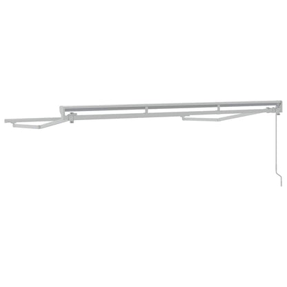 Awning Frame Manual Adjustable White 3 x 2 m Steel