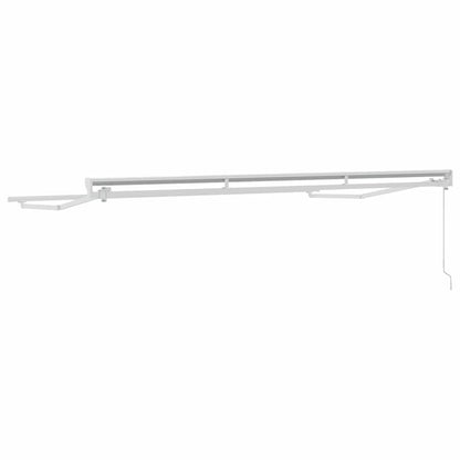 Awning Frame Manual Adjustable White 3.5 x 2 m Steel