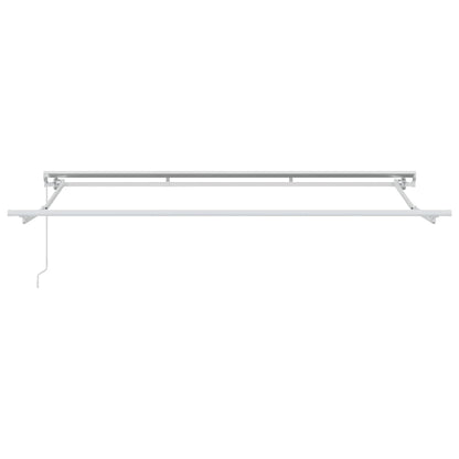 Awning Frame Manual Adjustable White 3.5 x 2 m Steel