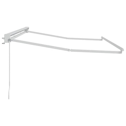 Awning Frame Manual Adjustable White 3.5 x 2 m Steel