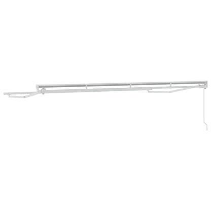 Awning Frame Manual Adjustable White 4 x 2 m Steel