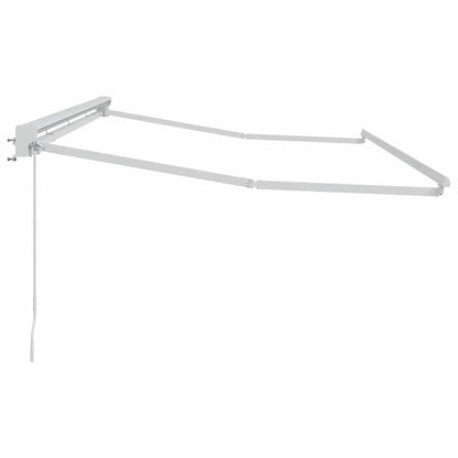 Awning Frame Manual Adjustable White 4 x 2 m Steel