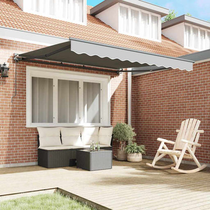 Awning Frame Manual Adjustable Anthracite 3 x 2.5 m Steel