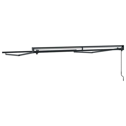 Awning Frame Manual Adjustable Anthracite 3 x 2.5 m Steel