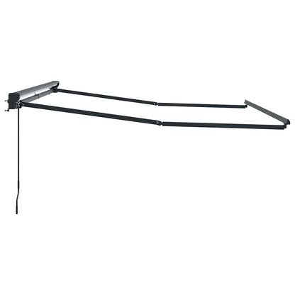 Awning Frame Manual Adjustable Anthracite 3 x 2.5 m Steel