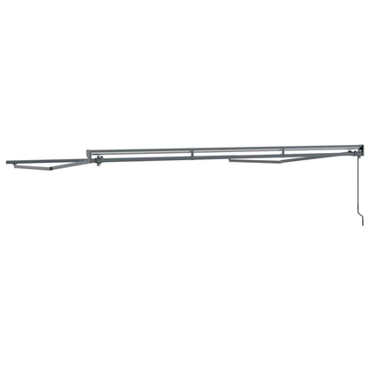 Awning Frame Manual Adjustable Anthracite 4 x 3 m Steel